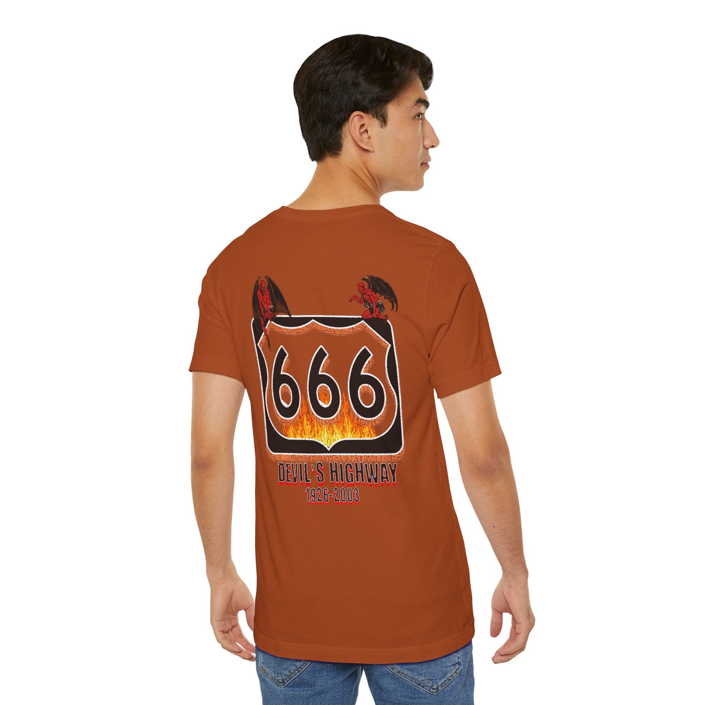 Highway Route  666 The Devil's Highway Unisex Soft Blend Tee