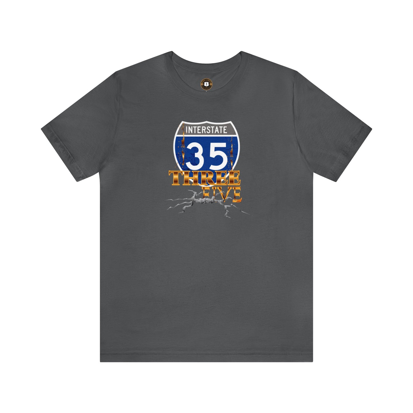 THREE FIVE,  Unisex Jersey Short Sleeve Tee