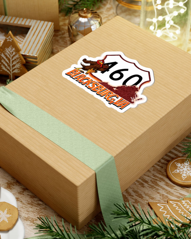 Travel Stickers - Route 460, Blacksburg, Virginia, Home to the Hokie