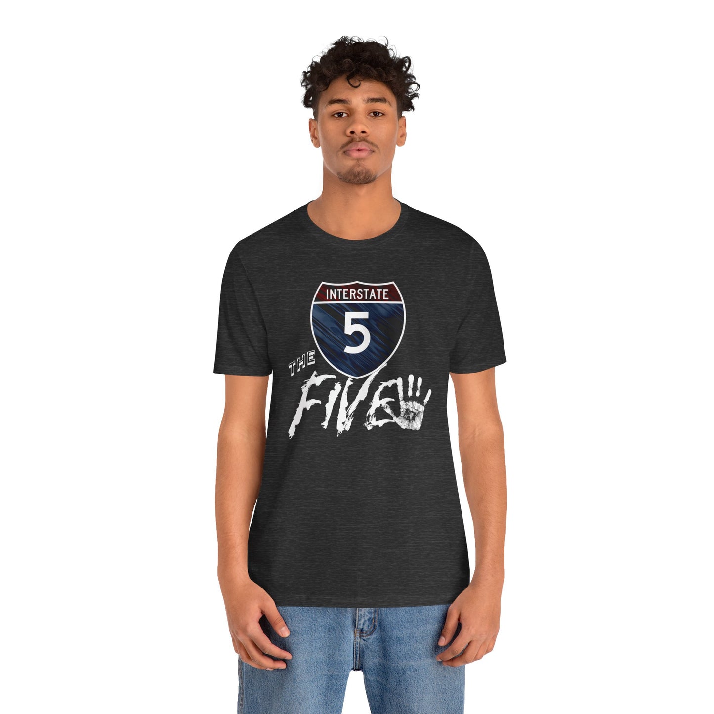 Interstate Five , West Coast Highway Route, soft blend tee, unisex