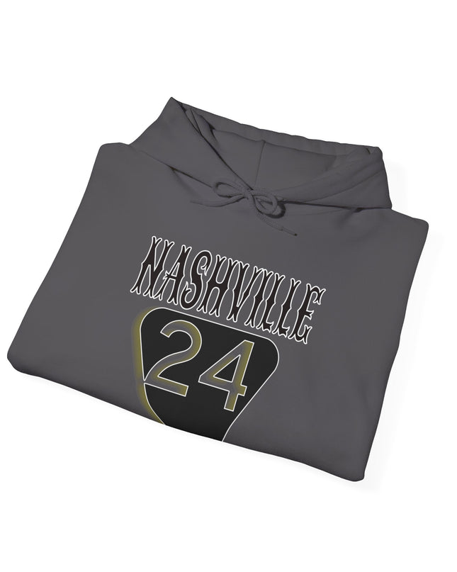 Hooded Sweatshirt Nashville Highway Route 24 Road Trip Soft Blend Apparel