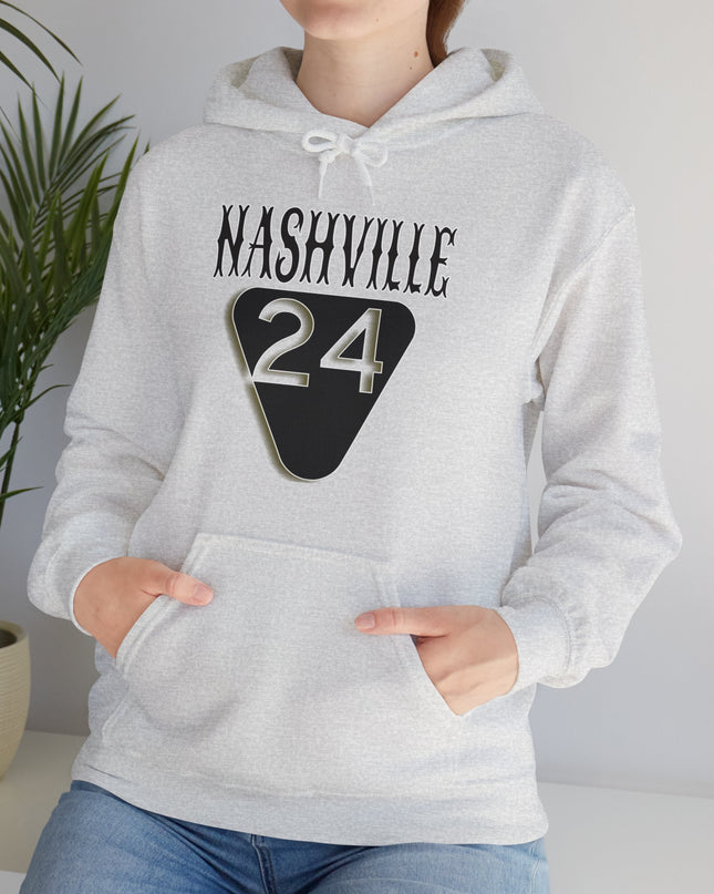 Hooded Sweatshirt Nashville Highway Route 24 Road Trip Soft Blend Apparel
