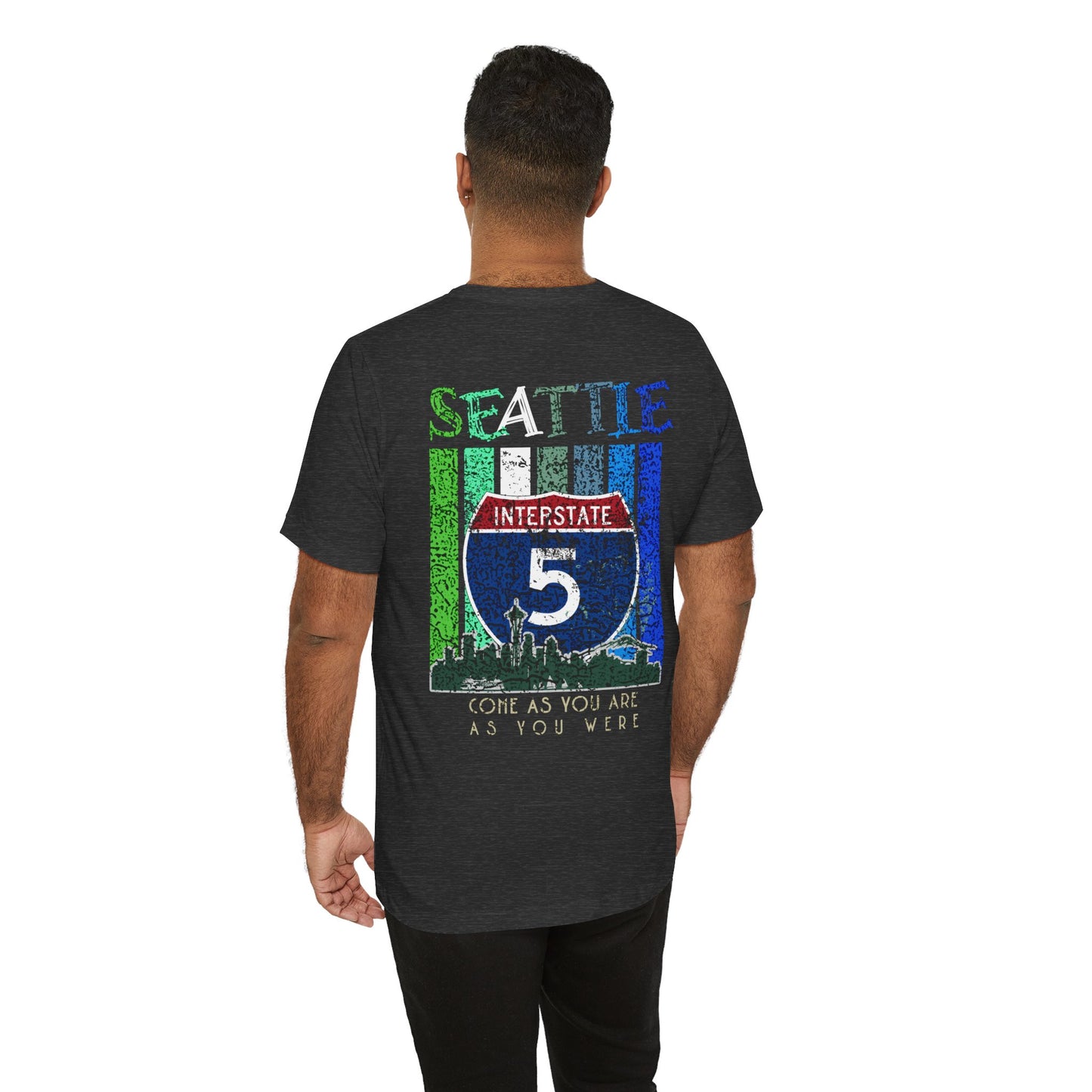 Interstate 5 Seattle Highway Route Apparel - Soft Blend Travel  Unisex Tee