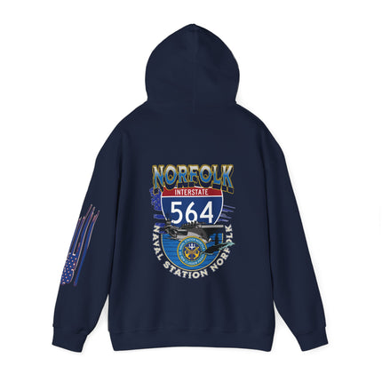 I-564 NORFOLK NAVAL BASE, VA,  -Unisex Heavy Blend™ Hooded Sweatshirt