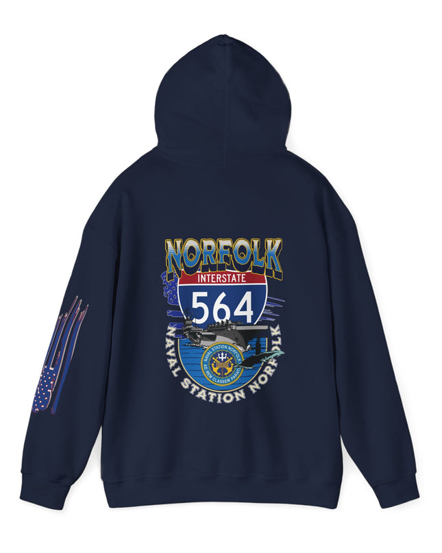 I-564 NORFOLK NAVAL BASE, VA,  -Unisex Heavy Blend™ Hooded Sweatshirt