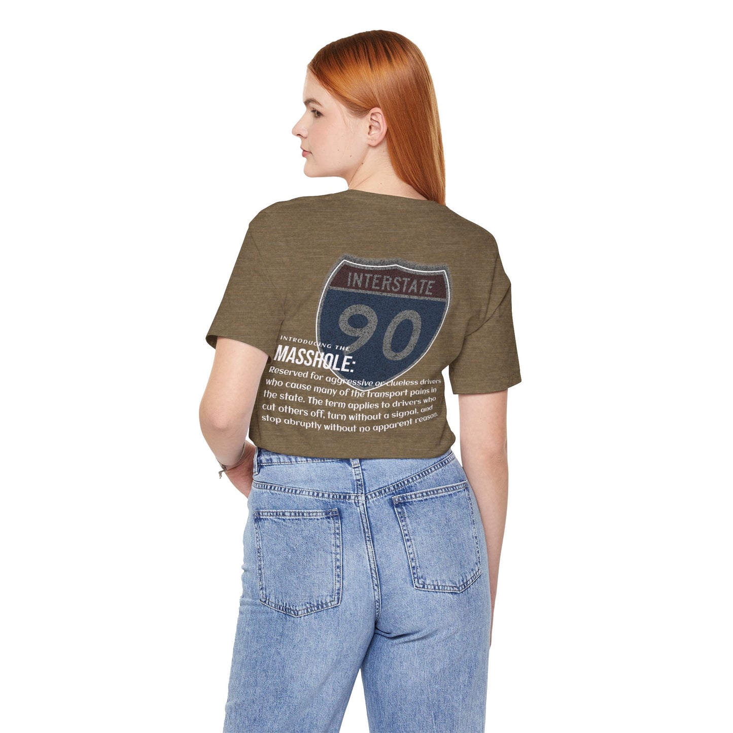 Massachusetts  I-90 Highway Route Tee Shirt