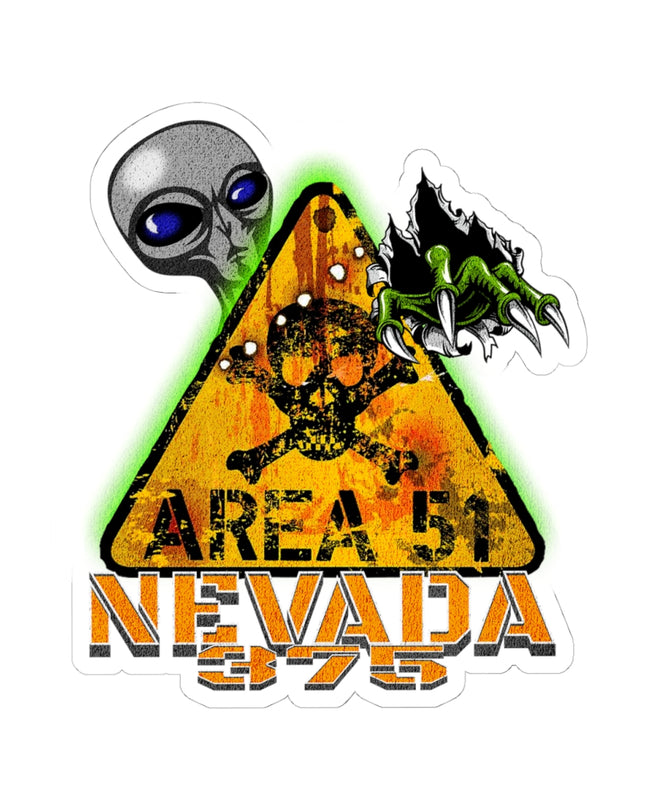 Sticker Sheet - Nevada Route 375 Area 51 Aliens Secret Base