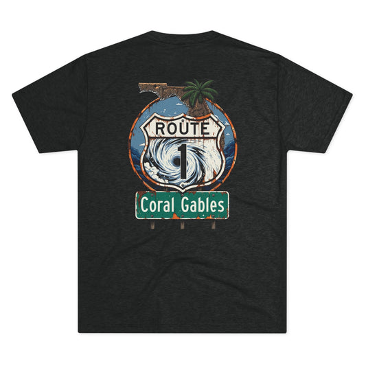 Route 1 Coral Gables Tee Vintage Florida Highway Graphic Tee