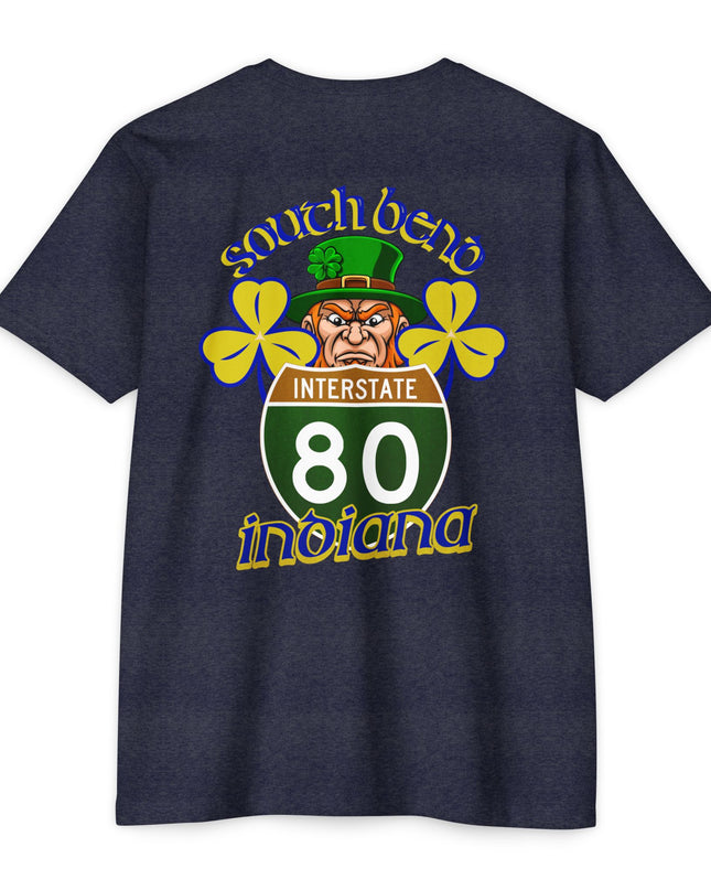Interstate 80 South Bend Indiana Fighting Town - Roads and Routes Apparel