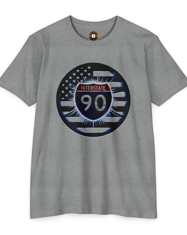 Interstate 90  Heart of Americana - Roads and Routes Apparel