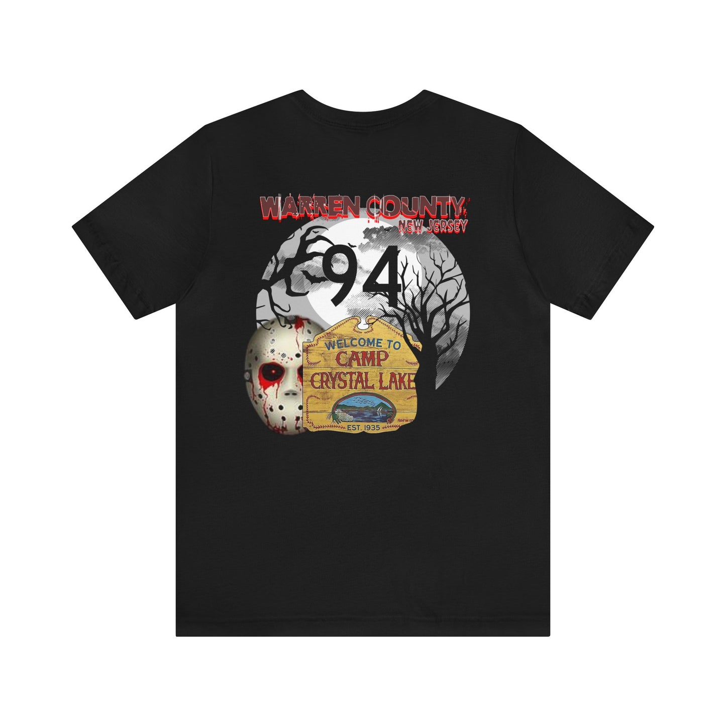 New Jersey RT 94, CRYSTAL LAKE, Unisex Jersey Short Sleeve Tee