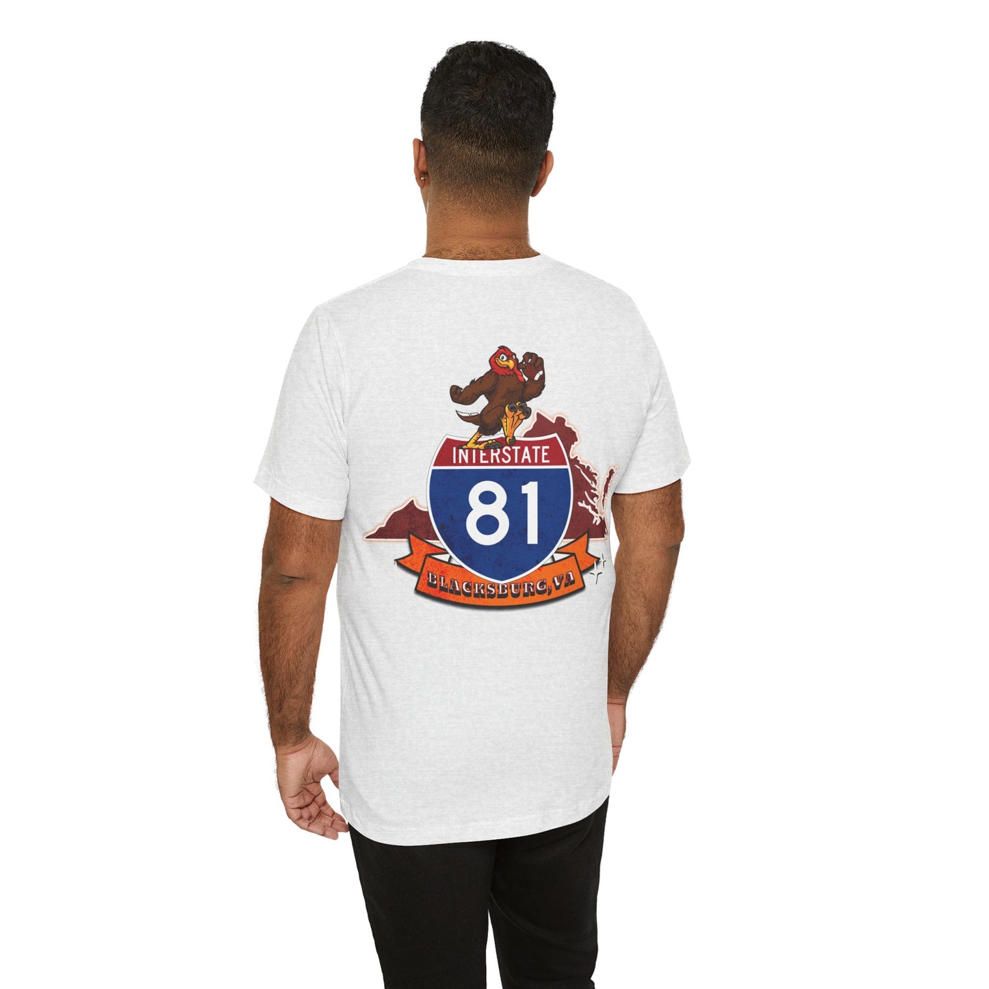 Interstate 81 Hookie Country, Blacksburg VA, Highway Route Apparel Unisex Soft tee