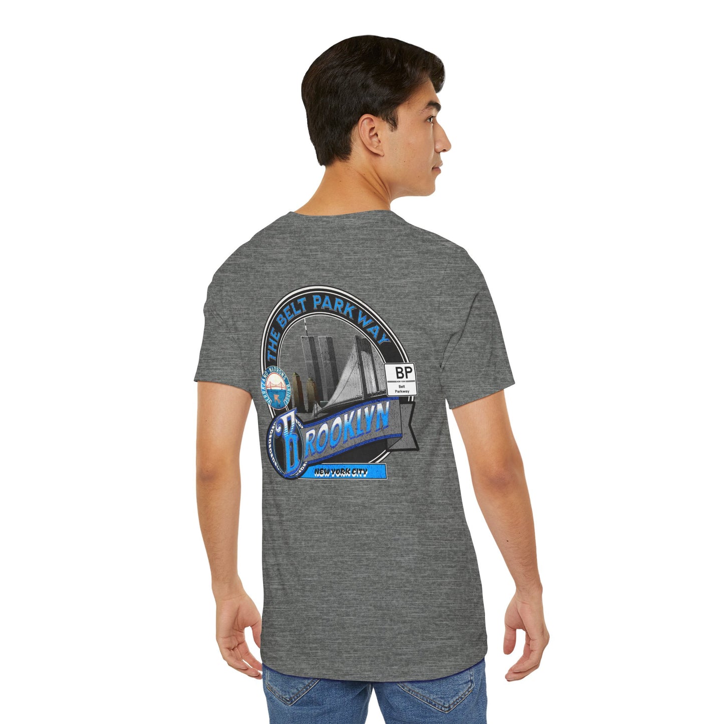 Belt Parkway Brooklyn Highway Route Unisex  Tee Shirt - Soft Blend NYC Apparel