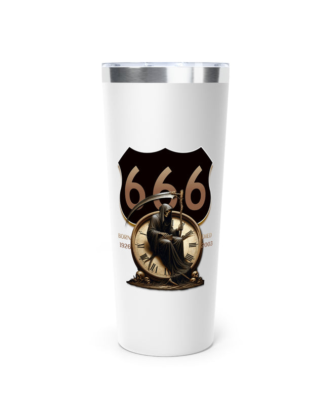 Tumbler - Defuncted Highway 666 Devil's Highway Design, 22oz