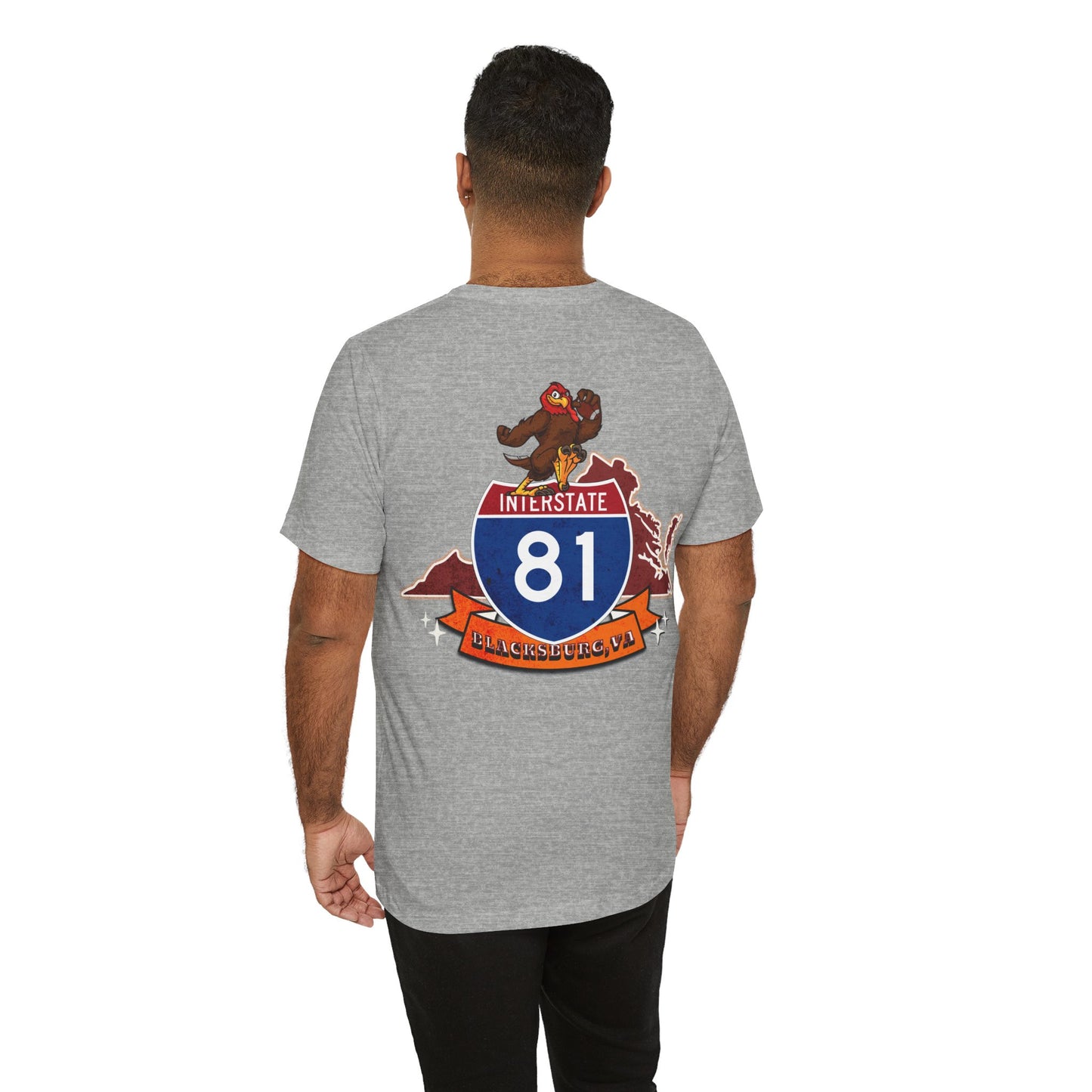 Interstate 81 Hookie Country, Blacksburg VA, Highway Route Apparel Unisex Soft tee