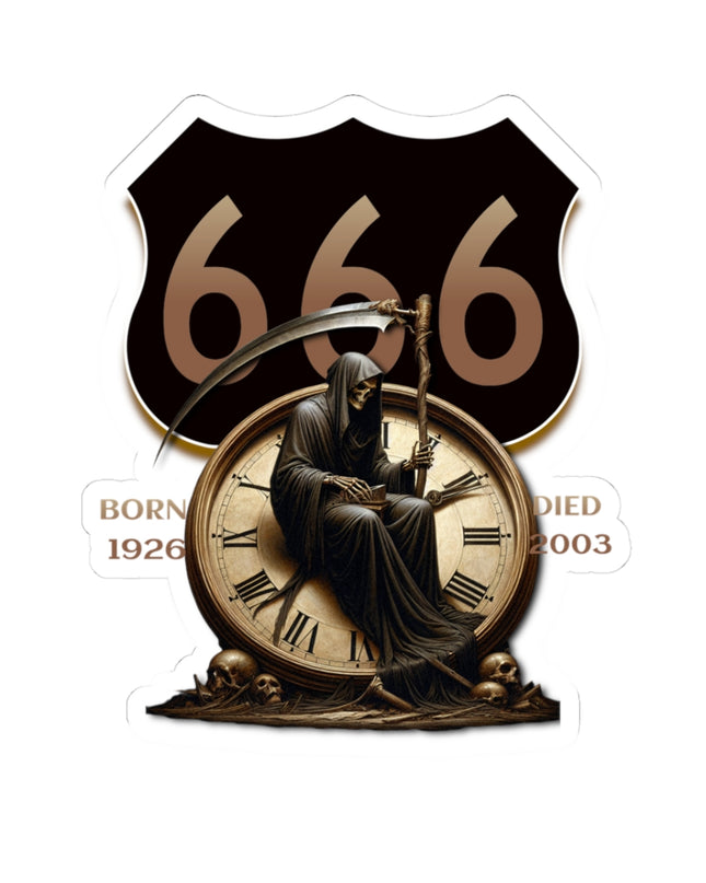 Sticker - Defunct Highway 666 Grim Reaper