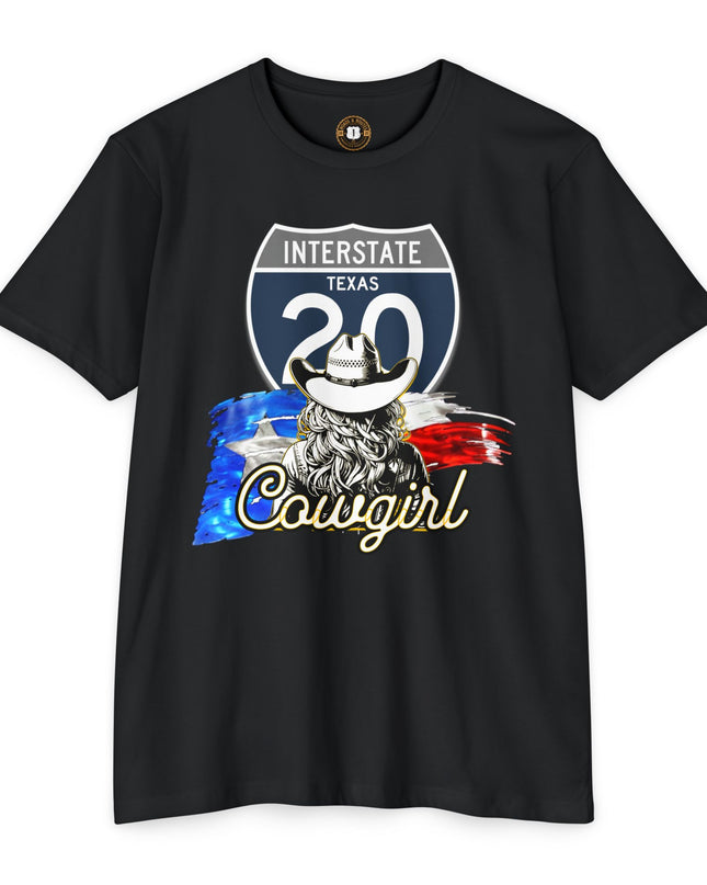Interstate 20 Cowgirl Road Trip T-shirt