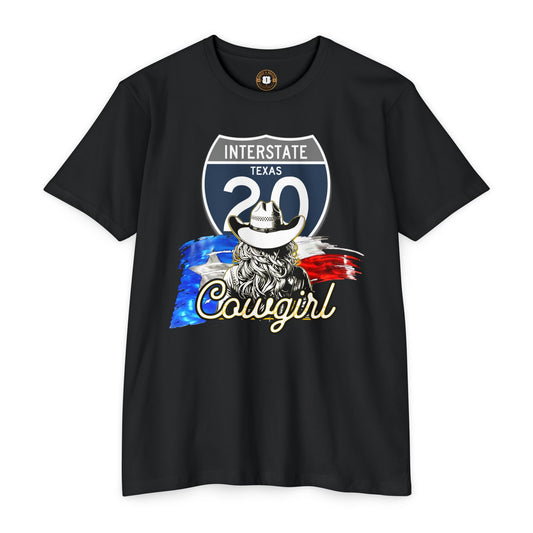 Interstate 20 Cowgirl Road Trip T-shirt