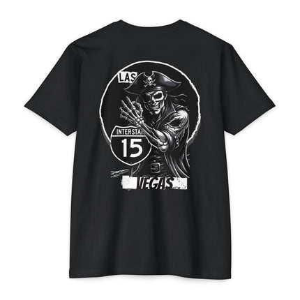 Las Vegas  Interstate 15 Silver and Black Pride Tee, The pirate has moved to the desert