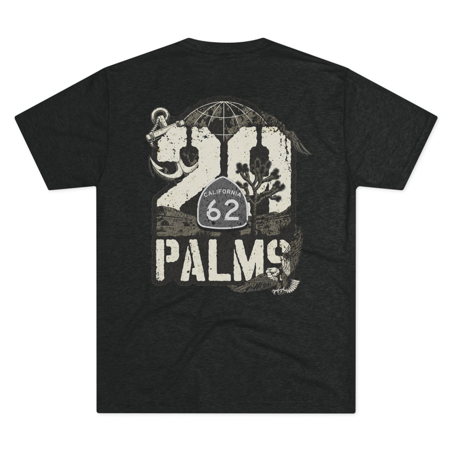 29 Palms California Route 62 Tee — Desert Marine Base Heroes Tribute