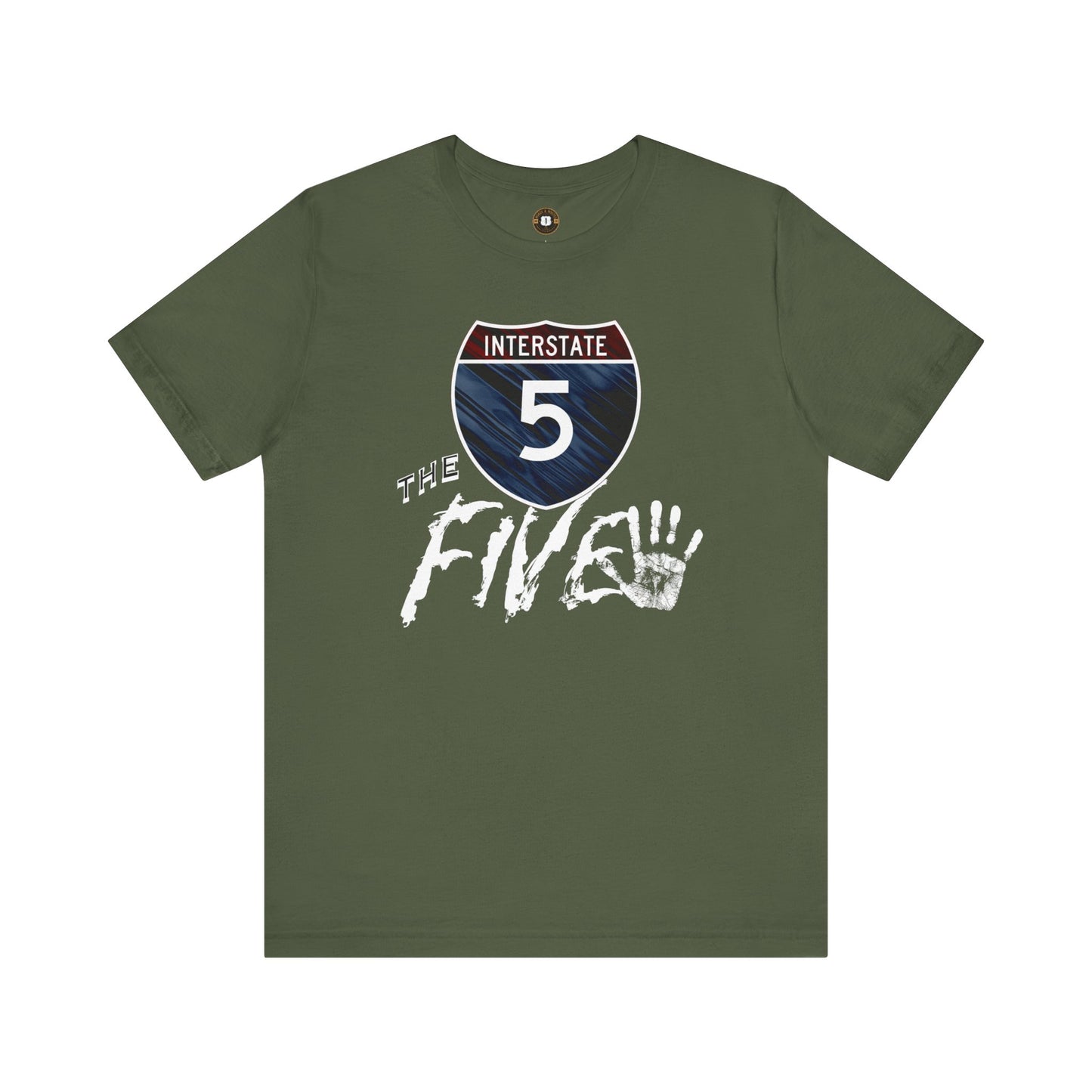 Interstate Five , West Coast Highway Route, soft blend tee, unisex