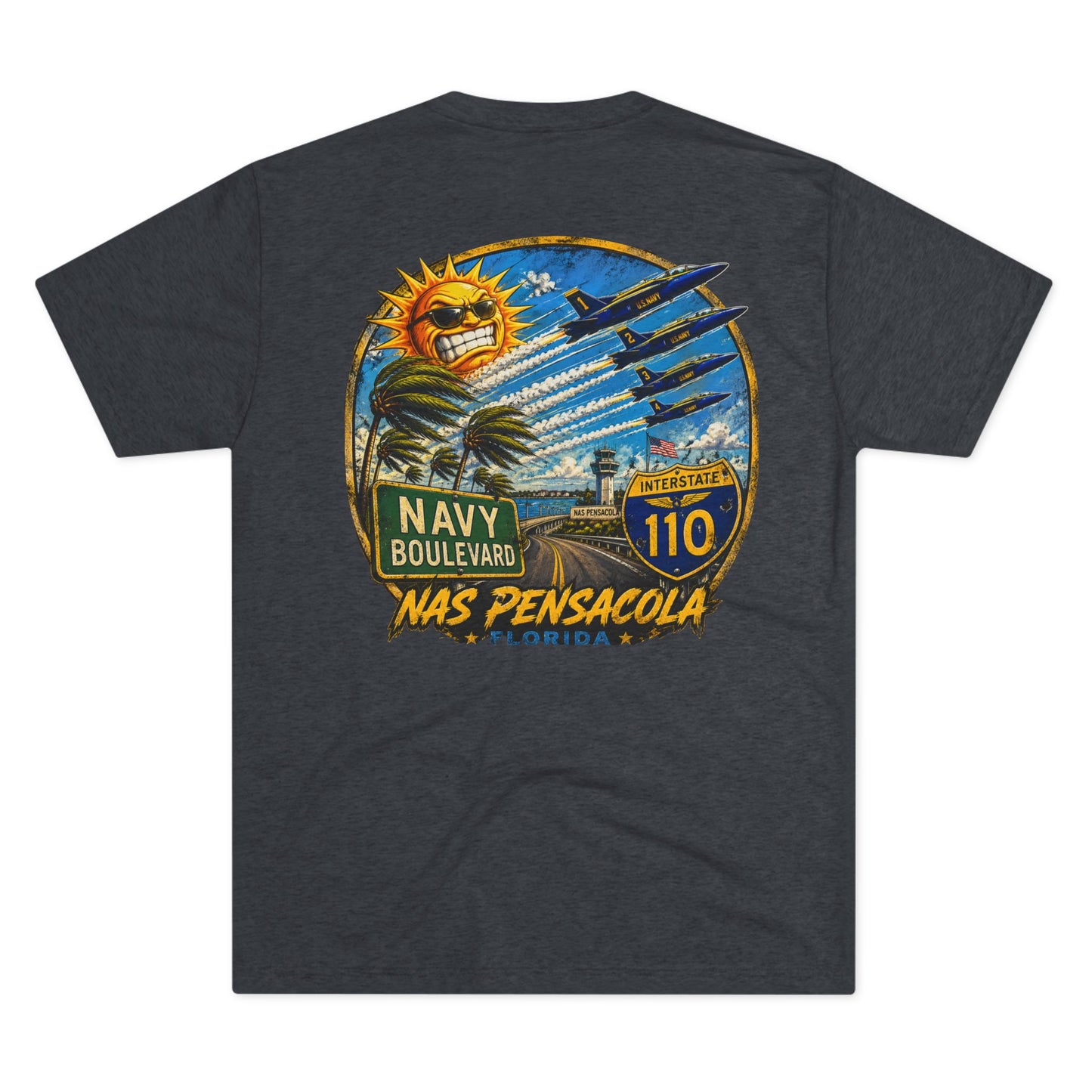 NAS Pensacola Navy Boulevard T‑Shirt Interstate 110