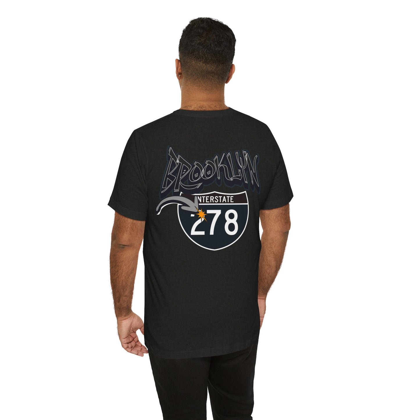 Unisex Tee - Interstate 278 Brooklyn New York Soft Blend Forgeddaboutit Design