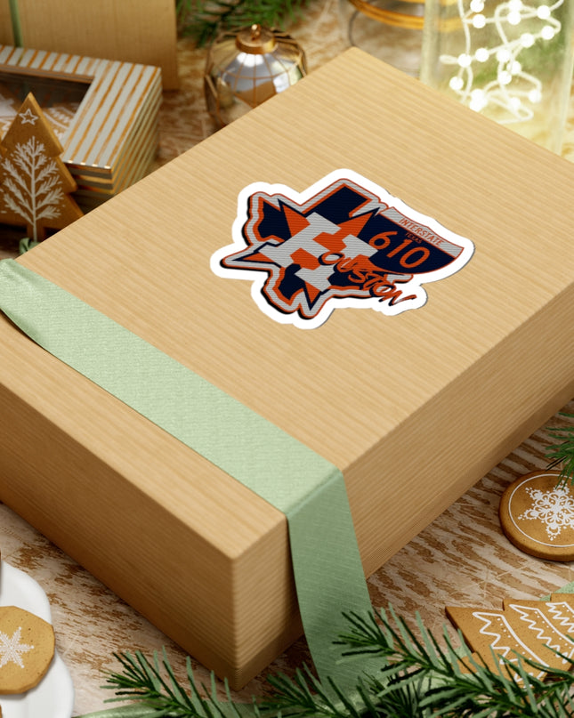 Stickers - Houston Texas Interstate 610 Astros Fan Road Trip Travel Design