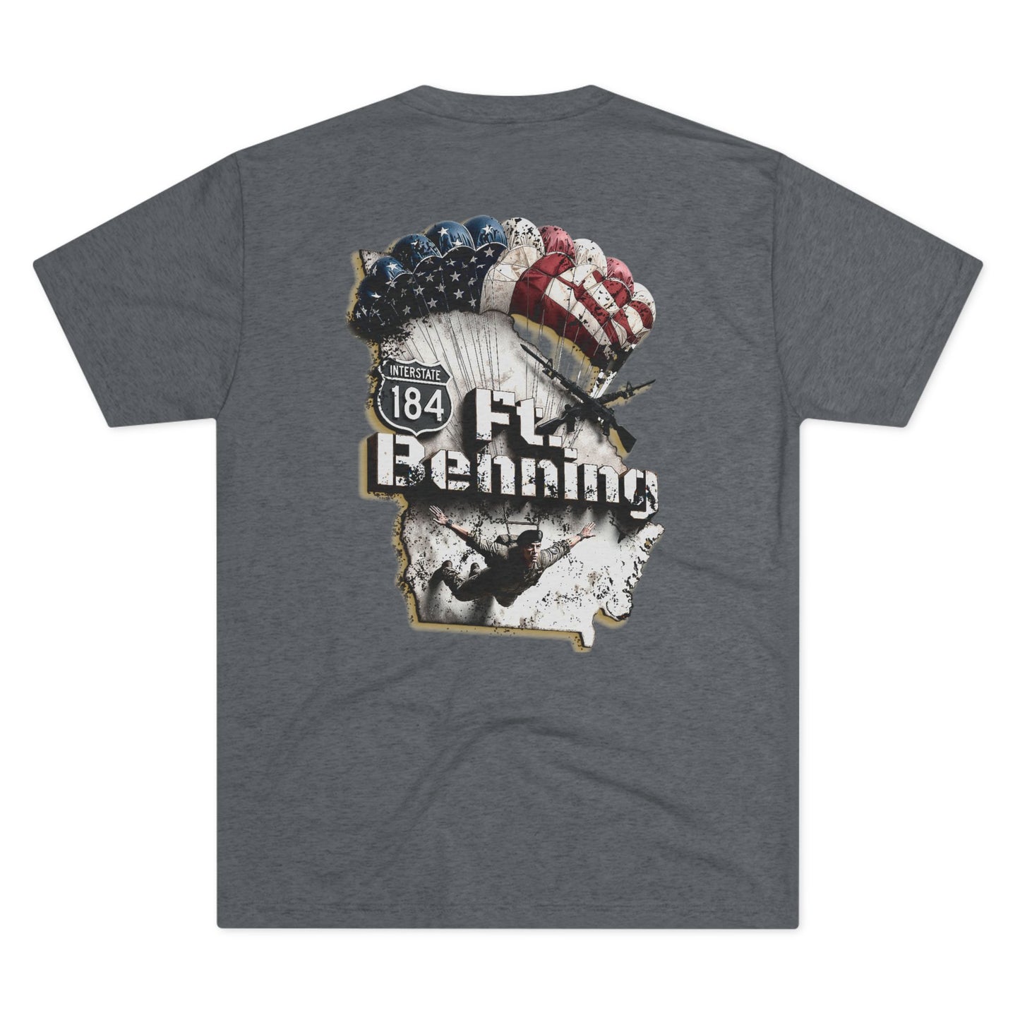 Ft. Benning Rangers Tribute T‑Shirt — Interstate 184, "Home to the Rangers, America's Heroes"