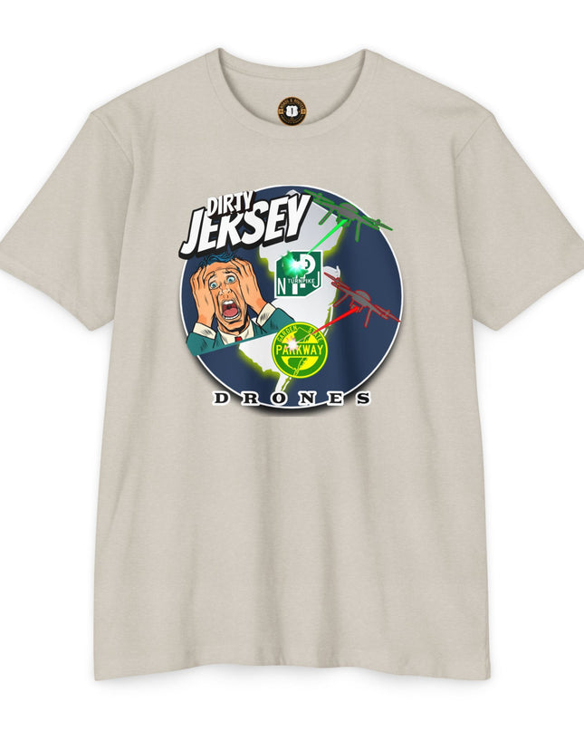 T-Shirt: Dirty Jersey Drone Panic