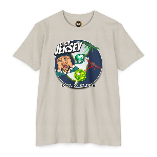 T-Shirt: Dirty Jersey Drone Panic
