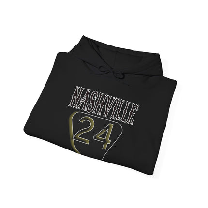 Hooded Sweatshirt Nashville Highway Route 24 Road Trip Soft Blend Apparel