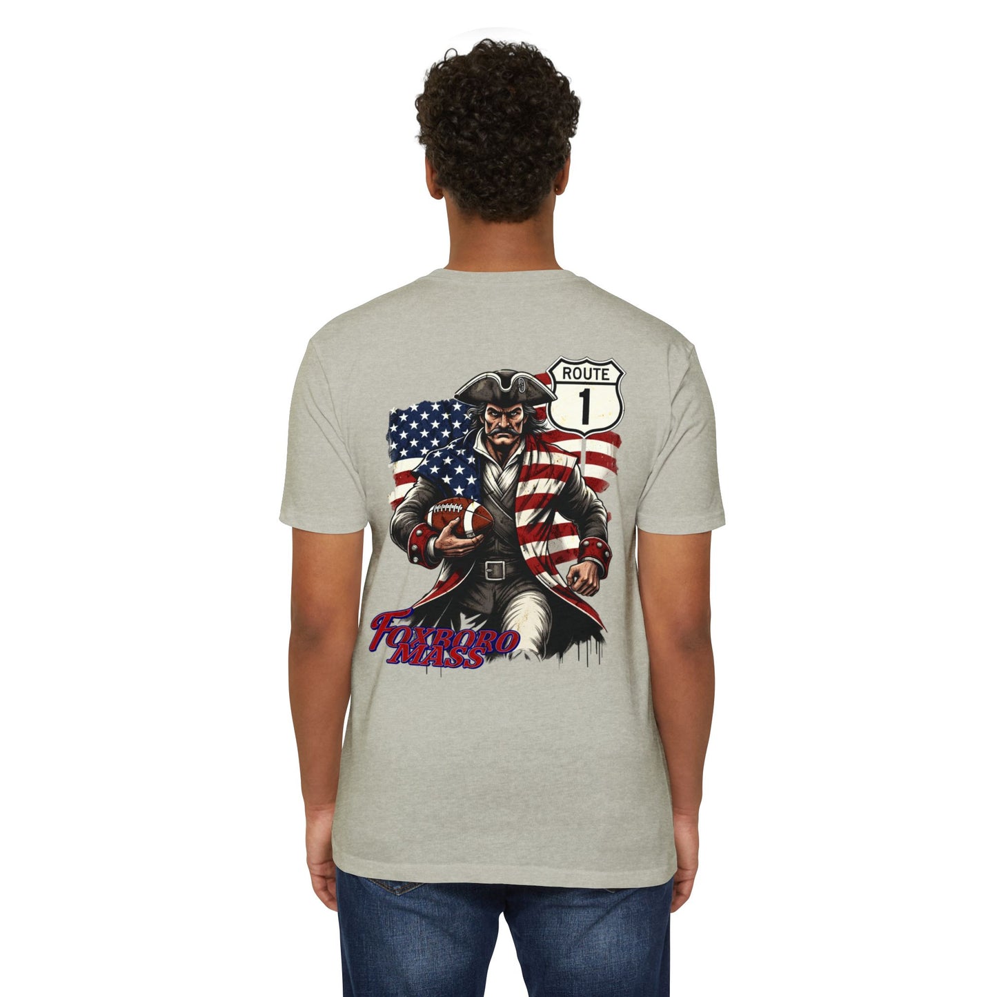 Route 1 Foxboro Massachusetts Patriot Country Road Trip Unisex CVC Jersey