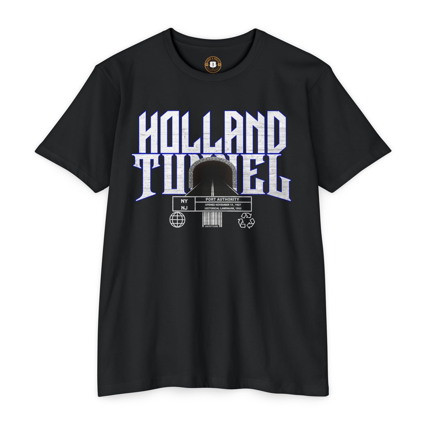 Holland Tunnel NY/NJ T-Shirt | New York New Jersey Hudson River Tunnel Tee | NYC Commuter Route Shirt