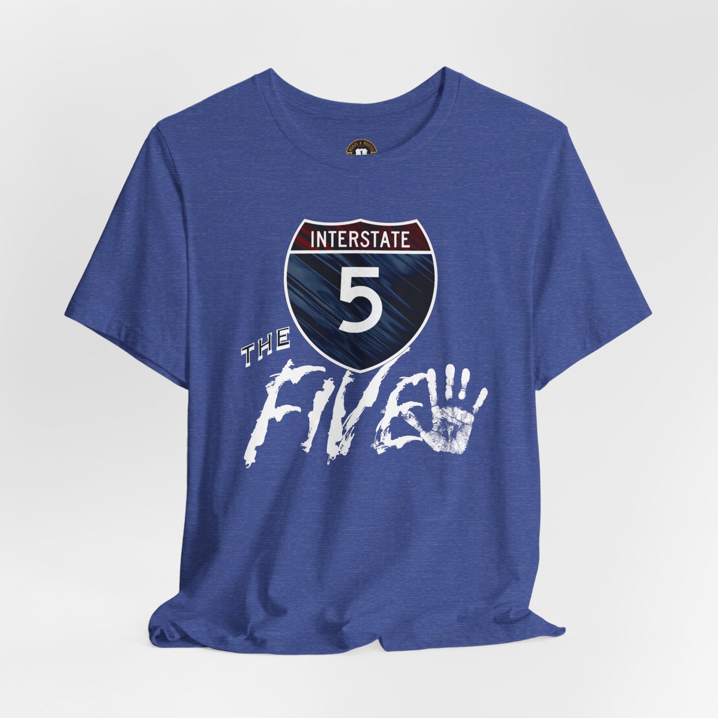 Interstate Five , West Coast Highway Route, soft blend tee, unisex