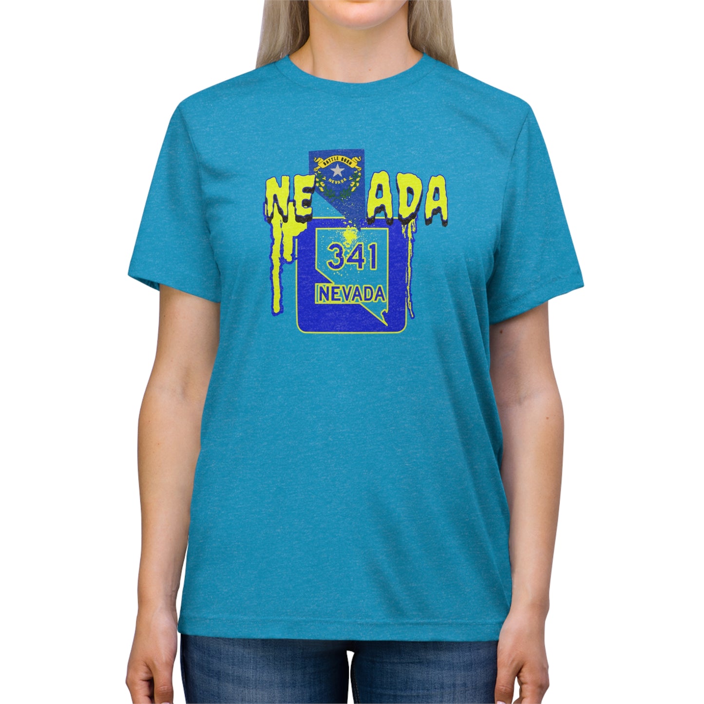 DISTRESSED NEVADA RT 341,Unisex SUPERSOFT Tee