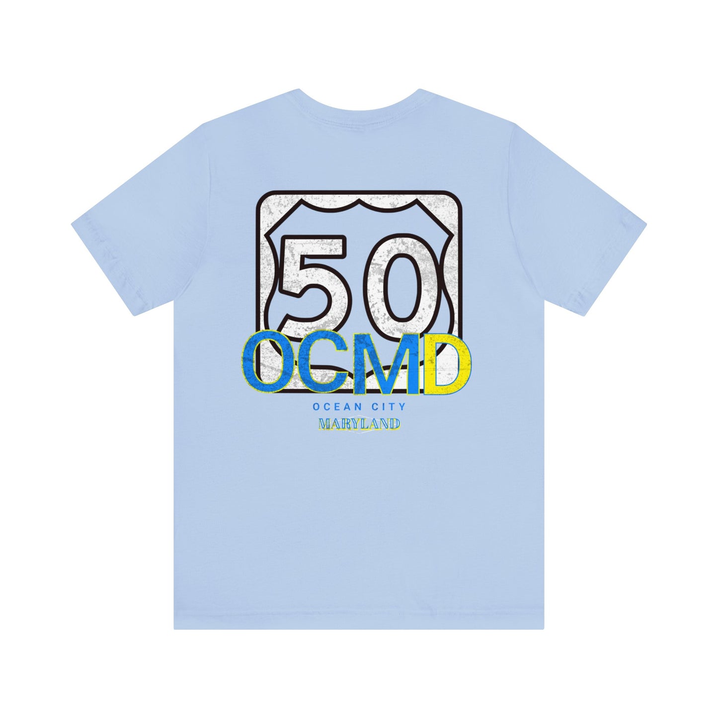 RT 50, OCEAN CITY, MD, Unisex Jersey Short Sleeve Tee