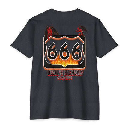Vintage Highway 666 Unisex T-shirt for Nostalgia Enthusiasts