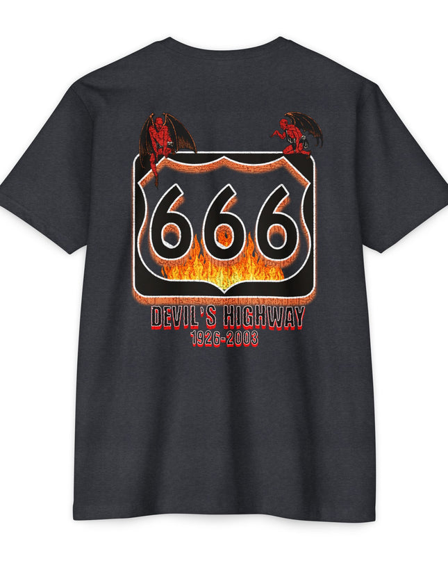 Vintage Highway 666 Unisex T-shirt for Nostalgia Enthusiasts