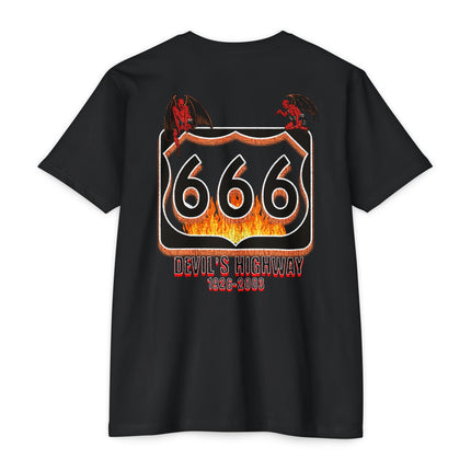 Vintage Highway 666 Unisex T-shirt for Nostalgia Enthusiasts