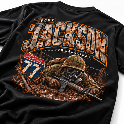 Interstate 77 | Columbia, South Carolina Military Route T-Shirt – Army Veteran & Military Family Tee