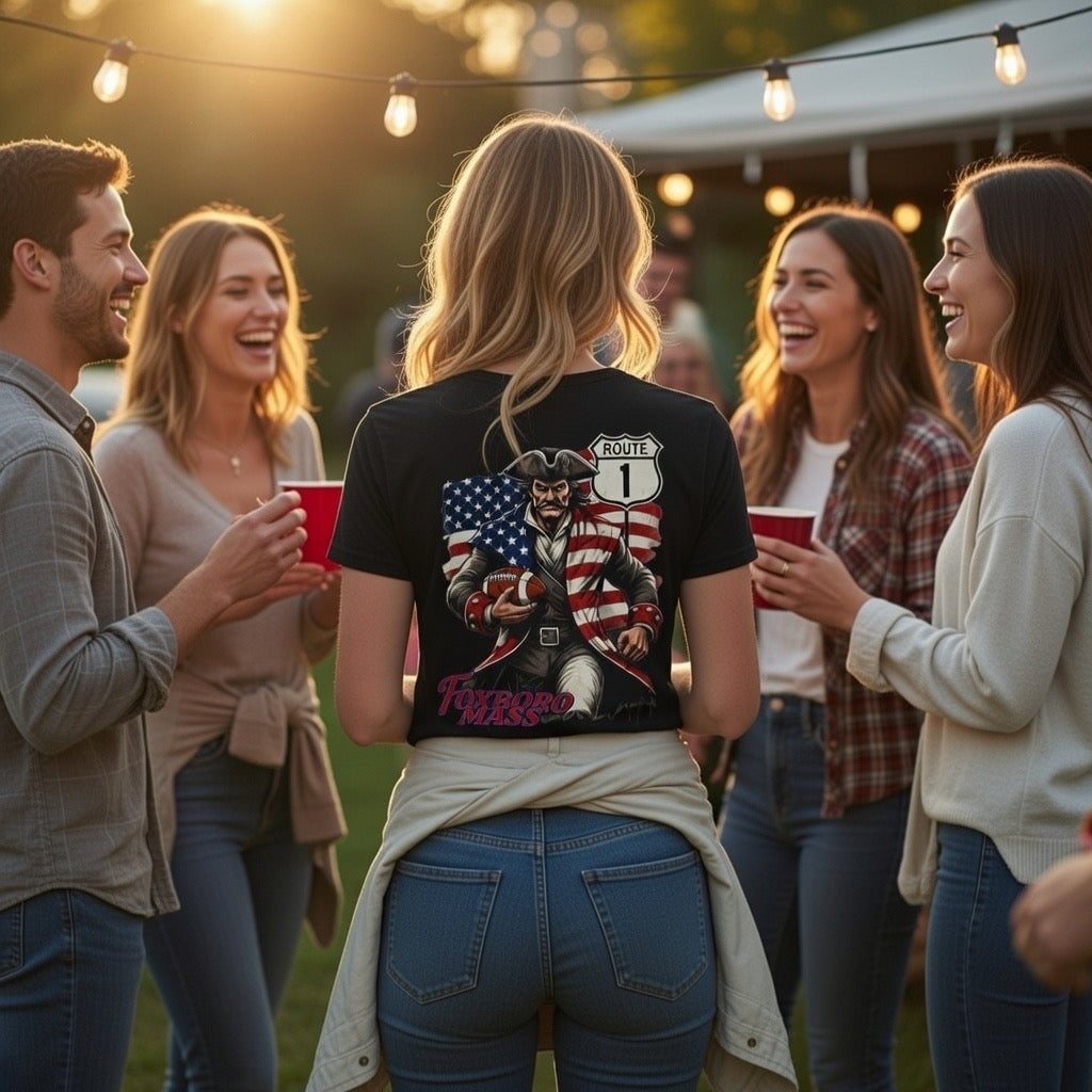 Route 1 Foxboro Massachusetts Patriot Country Road Trip Unisex CVC Jersey