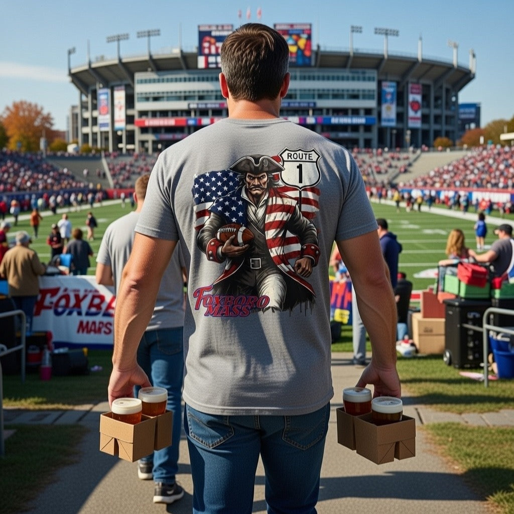 Route 1 Foxboro Massachusetts Patriot Country Road Trip Unisex CVC Jersey
