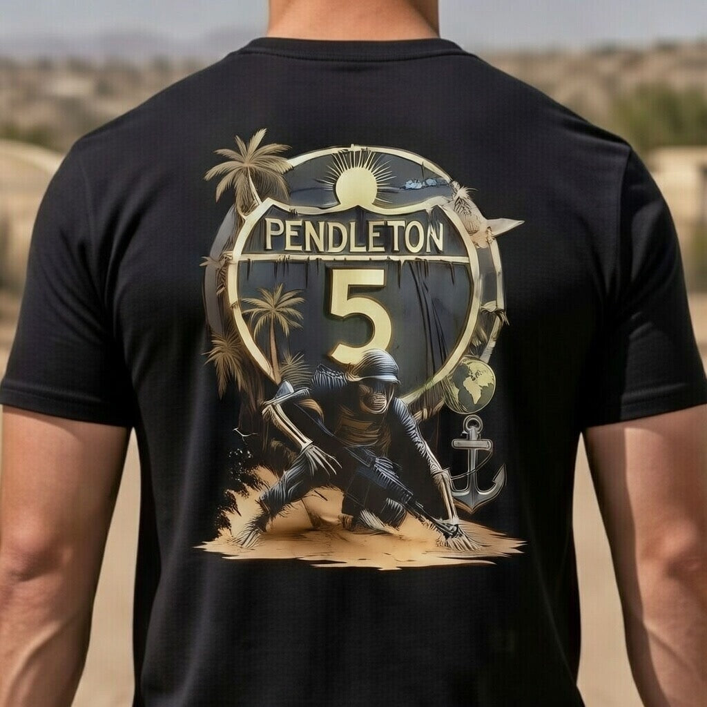 Camp Pendleton Interstate 5 Military Route Tee