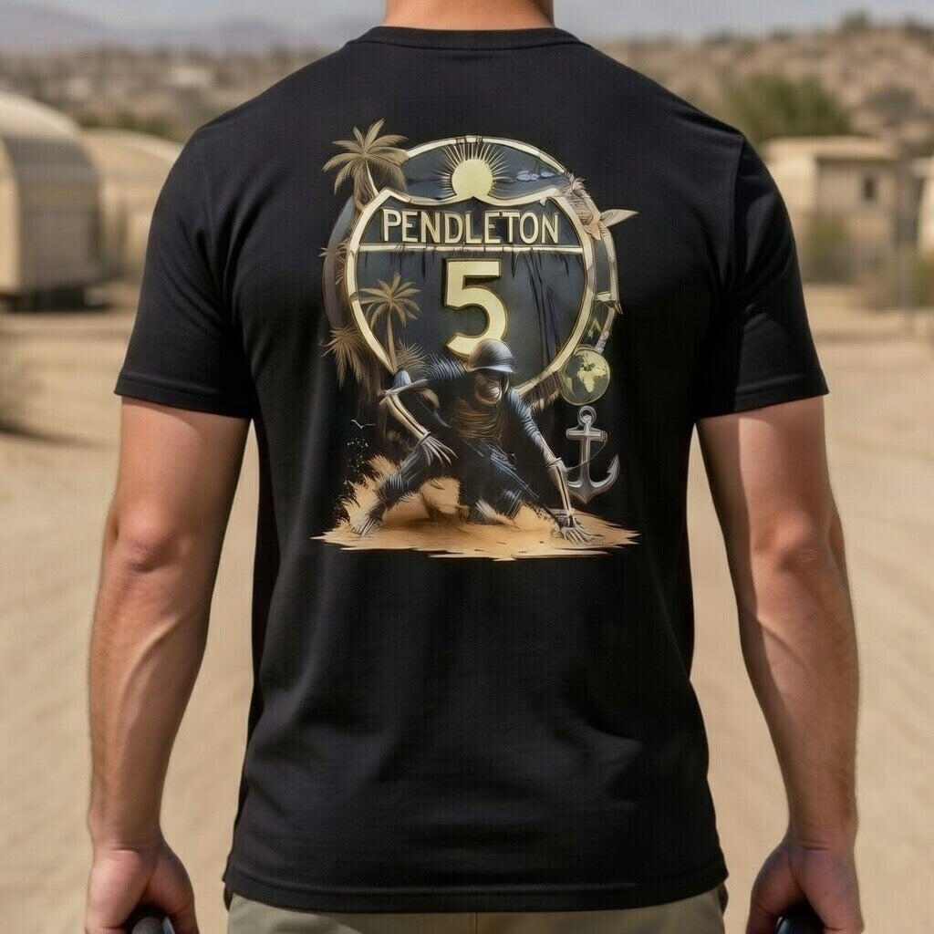Camp Pendleton Interstate 5 Military Route Tee