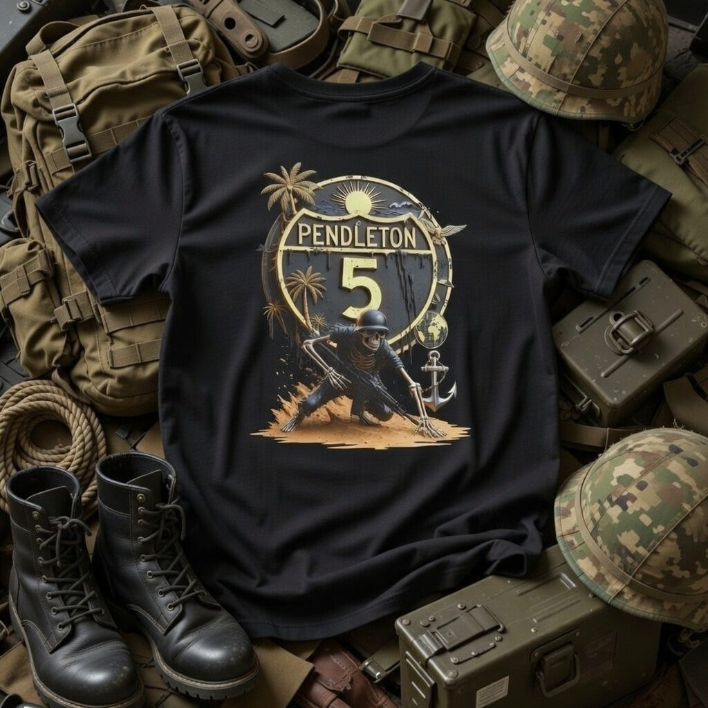 Camp Pendleton Interstate 5 Military Route Tee