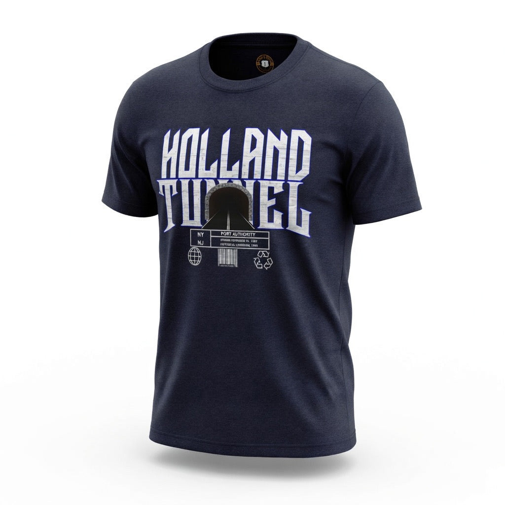 Holland Tunnel NY/NJ T-Shirt | New York New Jersey Hudson River Tunnel Tee | NYC Commuter Route Shirt