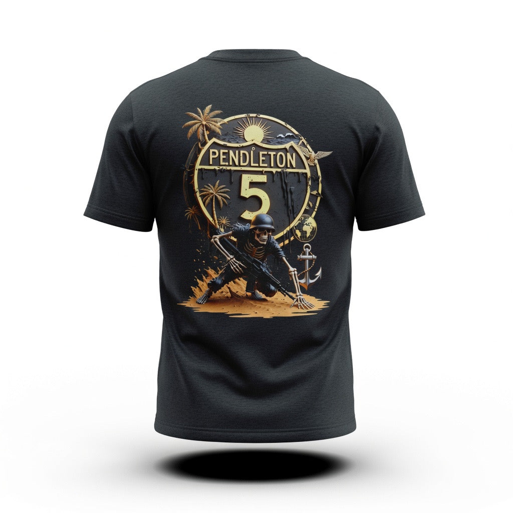 Camp Pendleton Interstate 5 Military Route Tee
