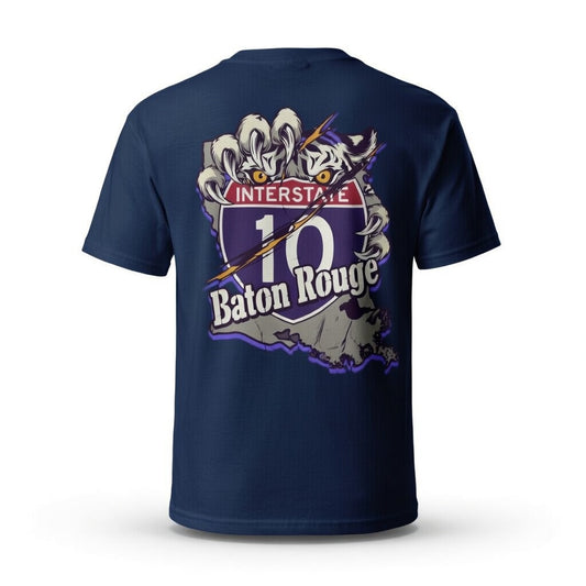 Interstate 10 Baton Rouge T-Shirt | I-10 Louisiana Highway Tee | Baton Rouge LA Road Shirt