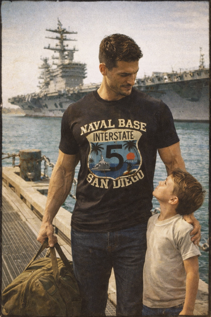 Naval Base San Diego I-5 Route Shirt